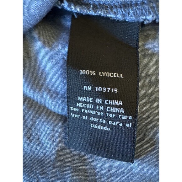 Zac & Rachel Chambray Button Up Shirt Blue Tunic Roll Tab Top  1X - Picture 6 of 9